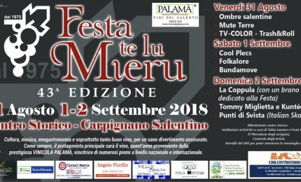 Festa te lu mieru 2018, tutte le novità