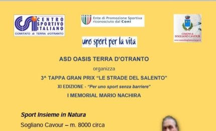 A Sogliano l'ultima tappa del Gran Prix “Le Strade del Salento” 