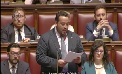 Il primo intervento in Assemblea di Leonardo Donno, deputato galatinese