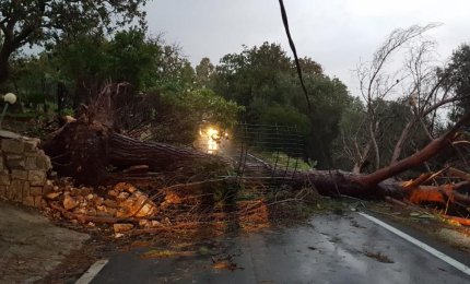 Tromba d'aria a Tricase. Sistema di Protezione civile galatinese in pre-allarme