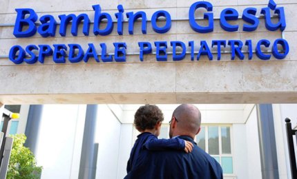 I piloti dell'Aeronautica Militare in visita all'Ospedale del Bambin Gesù