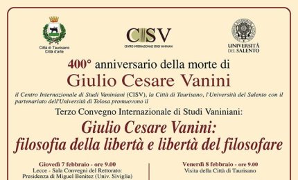 Unisalento celebra Giulio Cesare Vanini a 400 anni dalla morte