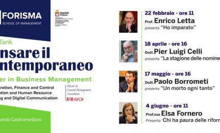 “Pensare il contemporaneo”, Enrico Letta al Castromediano
