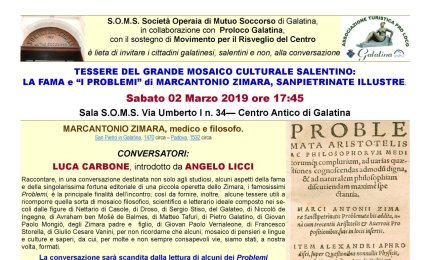 “Per tutte le scuole di Europa giornalmente risuona il nome di Marcantonio Zimara, e adorna tutte le Biblioteche”