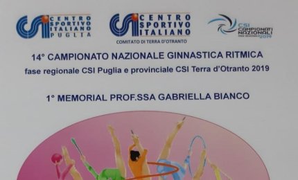 A Corigliano la festa regionale Csi di ginnastica ritmica dedicata a Gabriella Bianco