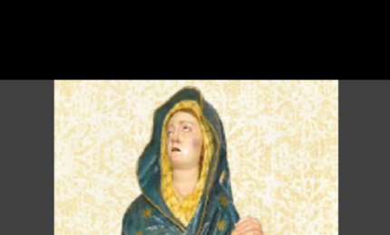 Restaurata la statua lignea policroma della Beata Vergine Addolorata