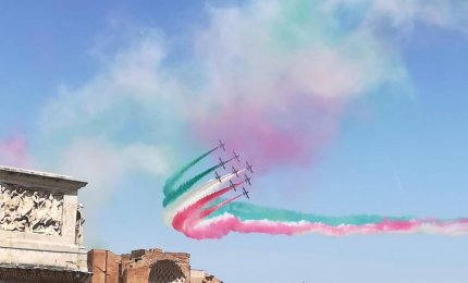 Le Frecce Tricolori sull’E-Prix di Roma 