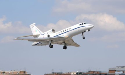 Un Falcon 50 dell'Aeronautica Militare trasferisce un uomo in imminente pericolo di vita da Pescara a Milano 