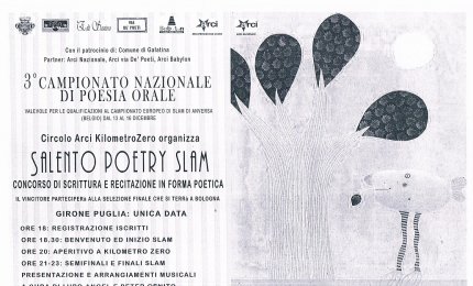 Campionato di poesia orale, il 4 a Galatina