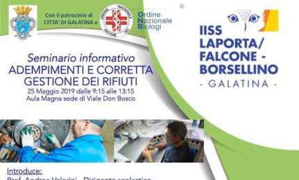 “Adempimenti e corretta gestione dei rifiuti”, se ne parla al Laporta/Falcone e Borsellino