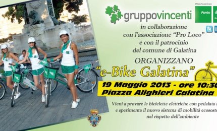 'E-Bike Galatina', il 19 tutti in bici a pedalata assistita
