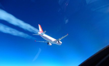 Caccia italiano intercetta un velivolo civile della Lauda Air che aveva perso il contatto radio
