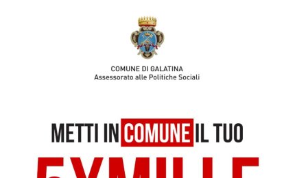"Il tuo 5x1000 al Comune di Galatina"