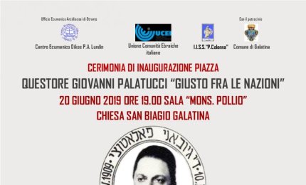 Sarà intitolata a Giovanni Palatucci la piazzetta davanti a 'San Biagio'