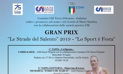 Al via il Gran Prix “Le Strade del Salento” 