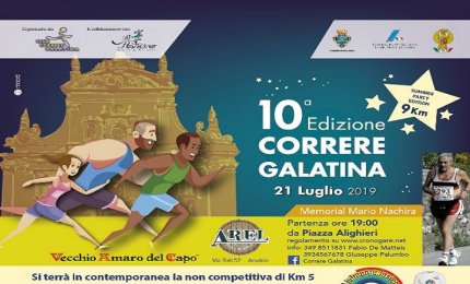 "Diverse abilità" in gara per la decima edizione (la prima serale) della "Correre Galatina"