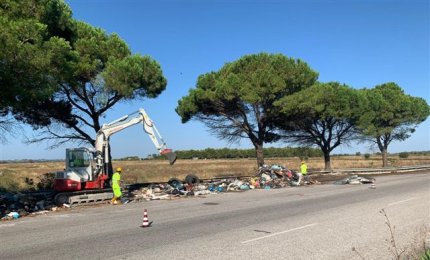 Le strade del Salento ripulite dai rifiuti