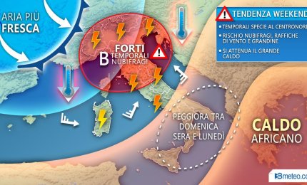 Nel weekend stop al grande caldo