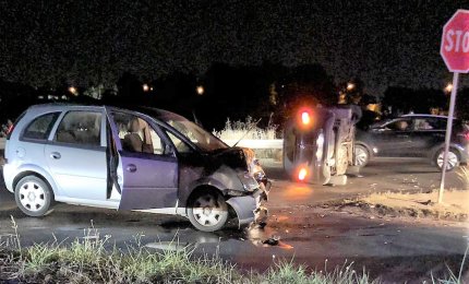 Scontro frontale fra due auto alle porte di Galatina