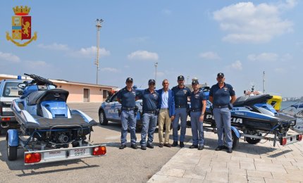 Il Questore in visita alla Squadra Nautica di Gallipoli