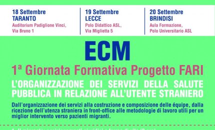 “L’organizzazione dei servizi della salute pubblica in relazione all’utente straniero"