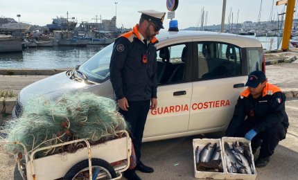 Pesca illecita, 10000 euro di multe e sequestro delle attrezzature e del pescato