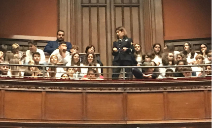 I ragazzi della 'Pascoli' in visita a Camera e Senato