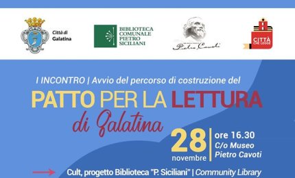 Galatina "Città che legge" ha il suo "Patto per la lettura"