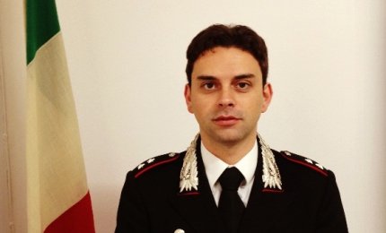 Il tenente Lorenzo Chiaretti al comando della prima sezione del nucleo investigativo dei Carabinieri di Caserta