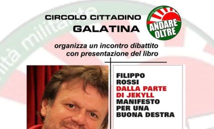 Filippo Rossi a Galatina per presentare il suo ultimo libro “Dalla parte di Jekyll, manifesto per una buona destra” 