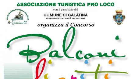 'Balconi fioriti' per 'Galatina in fiore'