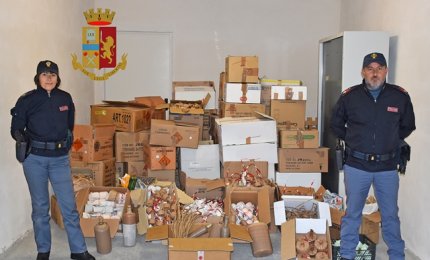 Sequestrati a Gallipoli 100 kg di fuochi d'artificio
