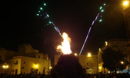 La focara di Cutrofiano iscritta nel "Registro regionale dei rituali festivi legati al fuoco"