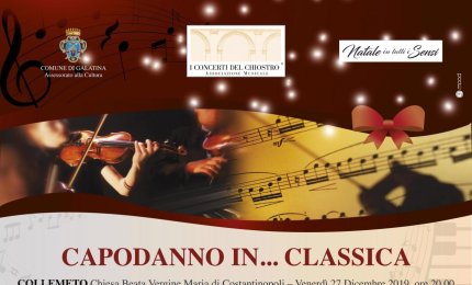 "Capodanno in... classica" a Galatina, Collemeto e Noha