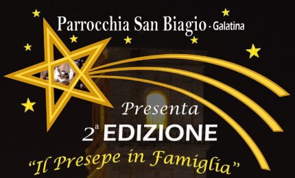 "Il Presepe in famiglia", un concorso fotografico a 'San Biagio'