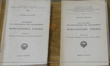 Marco Antonio Zimara in due volumi di monsignor Antonio Antonaci usciti negli anni '70