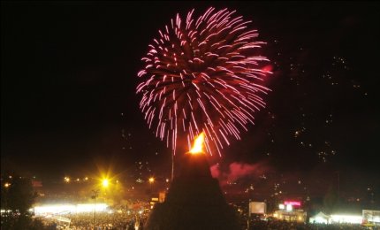 Fuochi d’artificio per la Focara green 2020