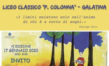 Al 'Colonna' la “Notte Nazionale del Liceo Classico”
