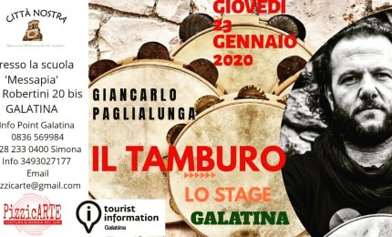 Uno stage di tamburello con Giancarlo Paglialunga