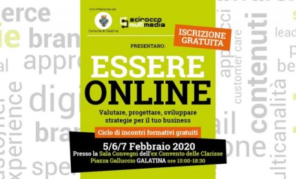 "Essere online", a Galatina tre incontri formativi gratuiti per le PMI 