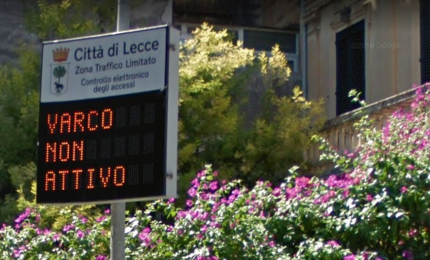 Aperti a Lecce i varchi della ZTL