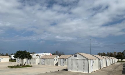 Allestite a Masseria Ghermi casette prefabbricate per i senzatetto di Lecce