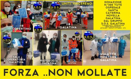 Un'intera città accanto ai suoi operatori sanitari