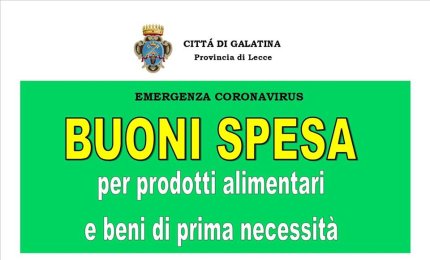 Disponibili i moduli per la richiesta dei Buoni Spesa