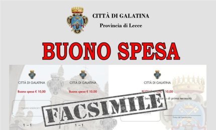 Iniziata la distribuzione dei Buoni Spesa del Comune di Galatina