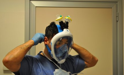 L'Aeronautica Militare trasforma maschere da snorkeling in dispositivi medici