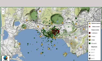 Uno sciame sismico nell'area flegrea