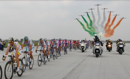 Le Frecce Tricolori al Giro d'Italia
