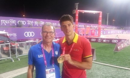 Salto triplo. Daniele Greco, in Turchia il primo oro con la maglia di 'Salento d'amare'