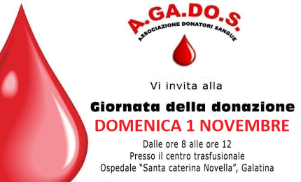L'1 Novembre si dona il sangue al 'Santa Caterina Novella'